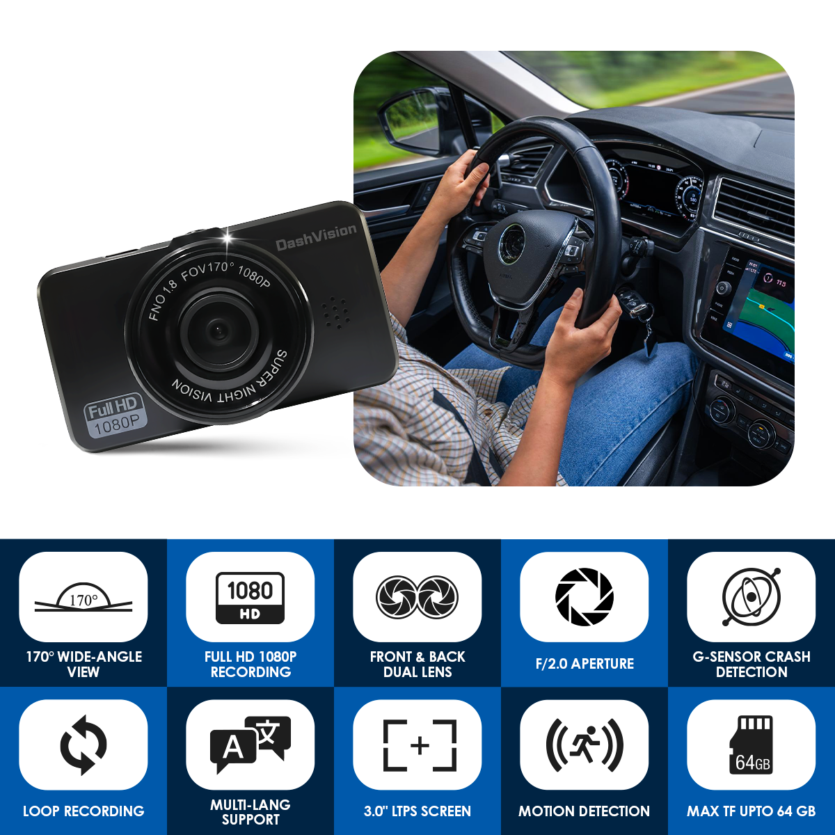 Dash cam Pro New & Improved