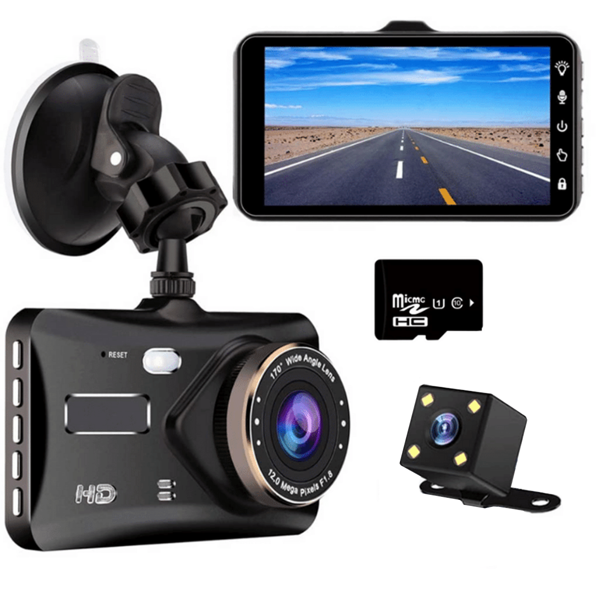 Dashcam Pro (Front & Rear) *Best Seller* 1080p | Dash Vision DP8