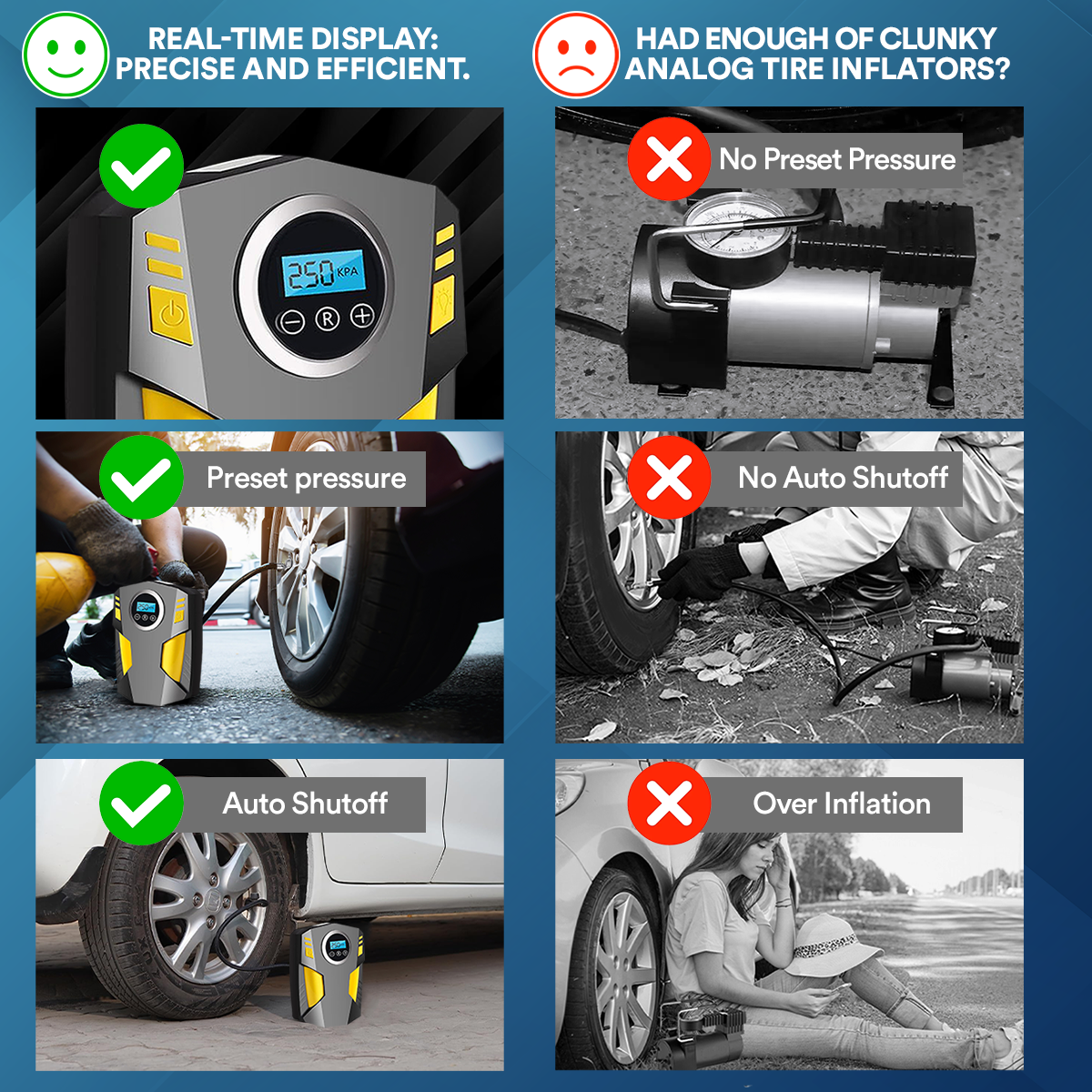 Digital Display Tyre Pump