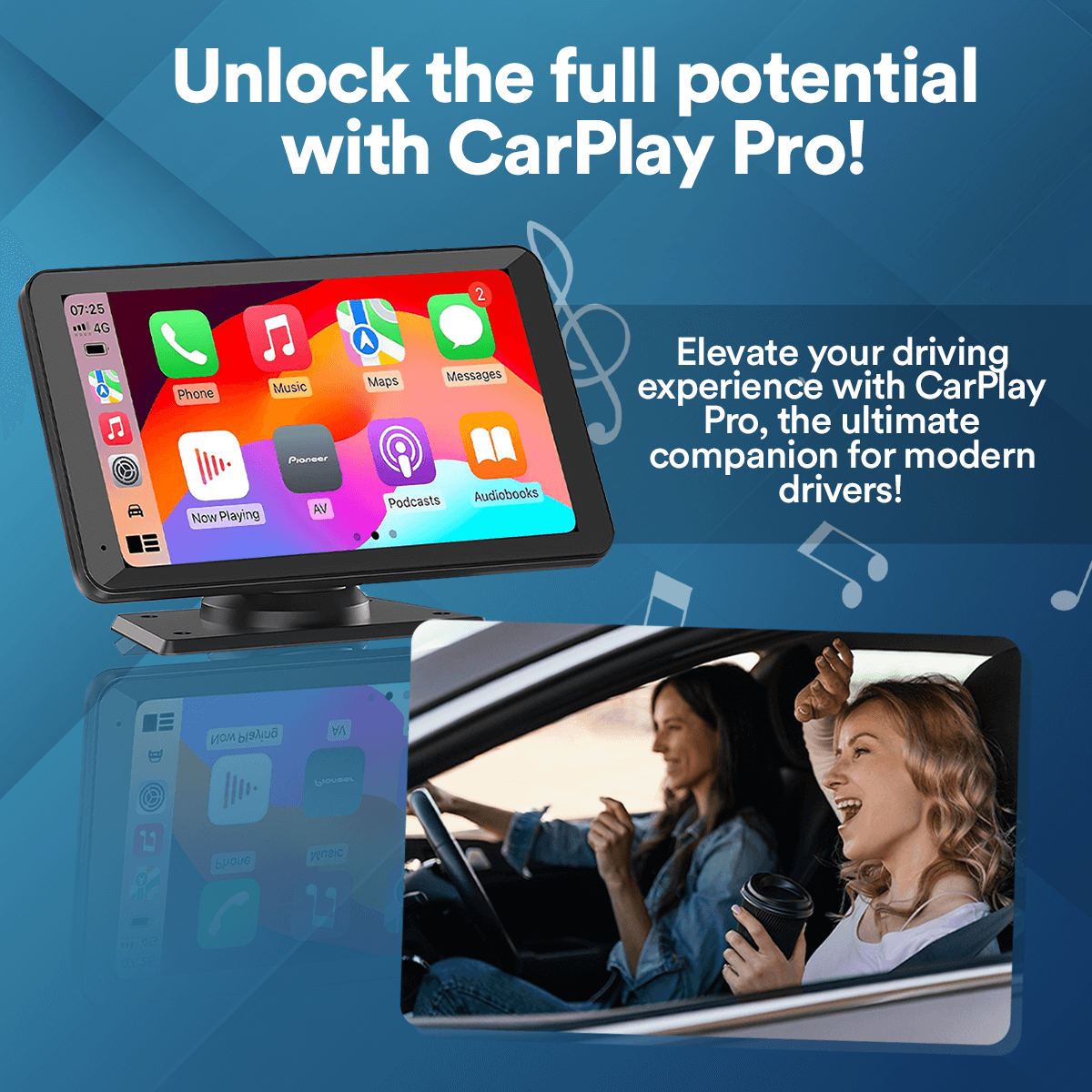 Smart Car Play Dash Cam 9"