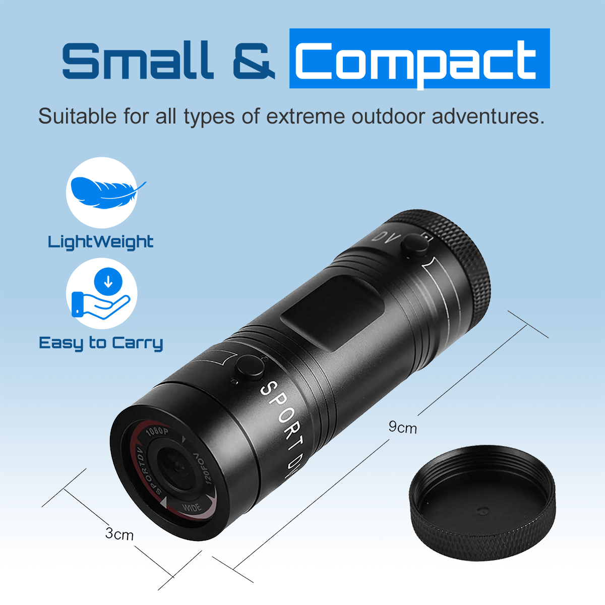 Dashcam Action (For Cyclists & Motorbikes) WIRELESS