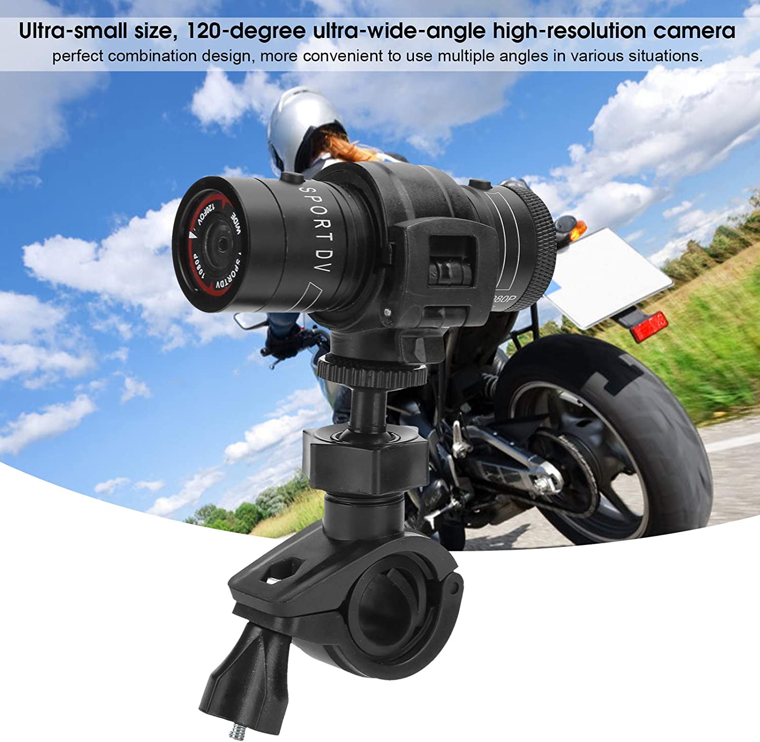 bike helmet dash cam VSYSTO WiFi Camera with Remote Control for Bicycle Motorcycle, HD 1080P Waterproof 150 Wide Angle Lens Starlight Night Vision Camera Action Camera, G-sensor(Single Camea and Bracket) our durable and versatile action camera is ready for any adventure Motorcycle Helmet Headset & Motorcycle