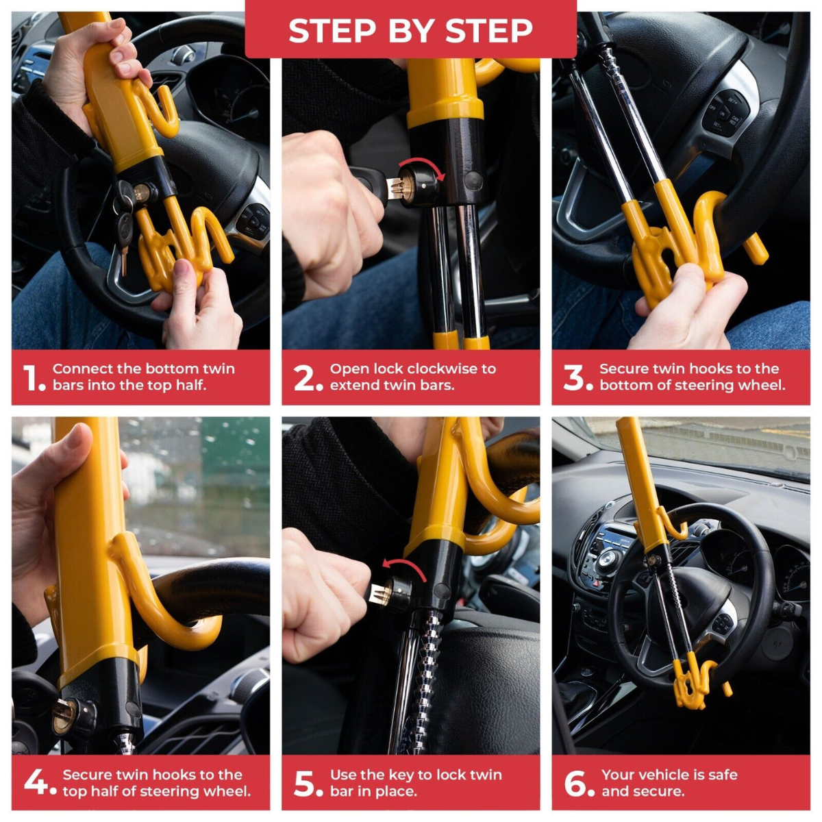 Car Steering Wheel Lock | UK's #1 Safety Steering Lock DP3